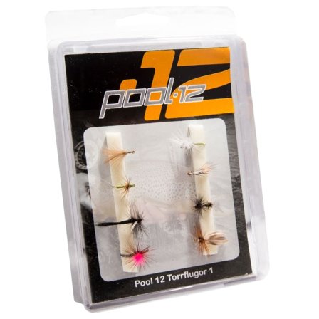 Pool 12 Dry Flies 1 baits Multi-colored OneSize