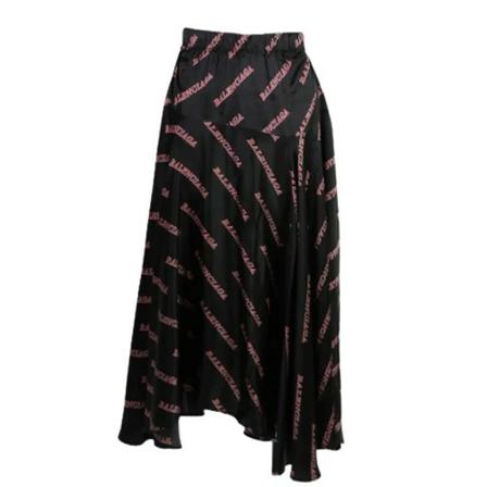 Balenciaga Vintage Pre-owned Silke underdele Sort, Dame Vintage Nederdele