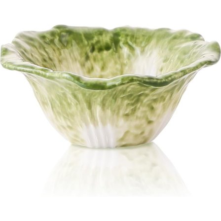 148 ml Keramiske Dyppeskåle - Grøn Kålform Porcelæn Mini Skåle, Ovnfast til Is, Sojasovs, Ost, Snack, Yoghurt, Ketchup
