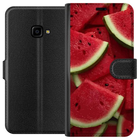 Kompatibel Tegnebogsetui til Samsung Galaxy Xcover 4 Nær billede af saftige vandmelonskiver med rødt frugtkød og grøn skræl