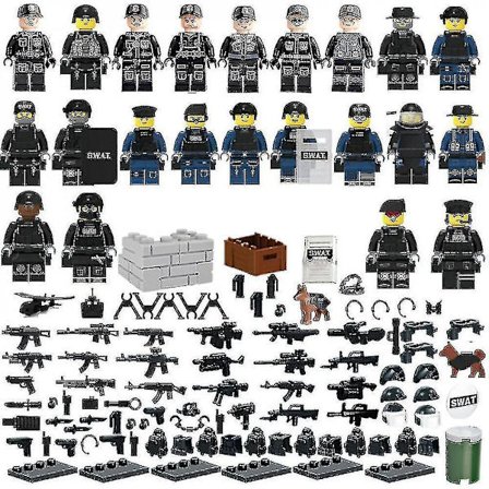 Lyt 22 Pieces Of Military Police Building Blocks Minifigure