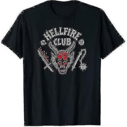 Stranger Things 4 Hellfire Club T-shirt - Perfekt Style6{f2}