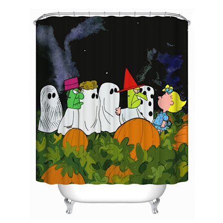 Suihkuverho, Halloween-suihkuverho, Halloween-kylpyhuone