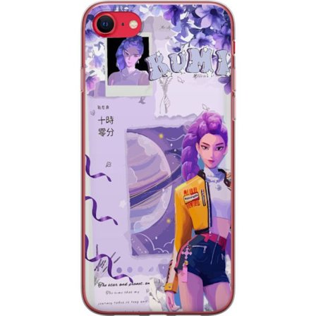 Kompatibelt Mobilskal till Apple Apple iPhone 8 Kpop Demon Hunters Rumi Lila Planet Kosmisk Idol Stil Fantasy