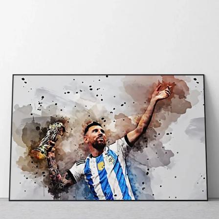 Jalkapalloilija Messi Juliste Seinä Taide Dekoraatio Canvas Maalaus Ei Kehystä Huone Koti Sisustus Jalkapalloseura Fanit Kokoelma Lahjat 6 20x30cm No 