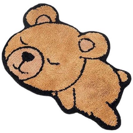 Entrédørmatte Soveromsentrématte Baderom Tegneseriebjørn Sklisikker Absorberende Baderomsmatte Puff