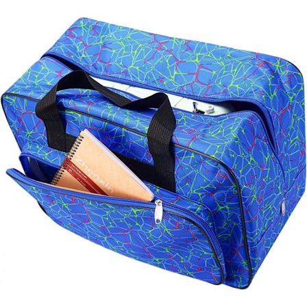 Symaskinetaske, symaskinetaske, opbevaringstaske, blå, stor