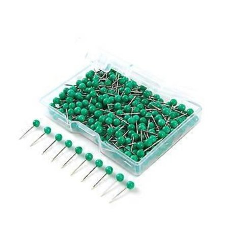 Farvede synåle kugleformede lange quiltnåle til stof syning DIY smykker tøjtilbehør (300 stk)