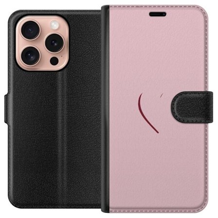 Kompatibel Tegnebogsetui til Apple Apple iPhone 16 Pro SoftPinkLove