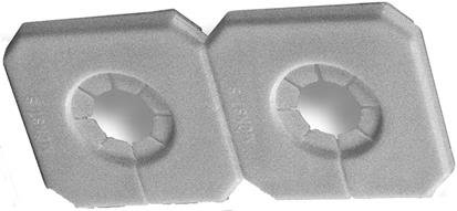 Purus Duo-Täck Täckbricka för dubbla rör, delbar, vit För rör dy. 18-34 mm, Installation