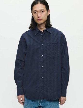 WOOD WOOD Wwnico Shirt 25201 - Navy - S