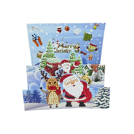 5D Diamantmålning Nyckelring Jul Full Borr Diamant Juldekoration