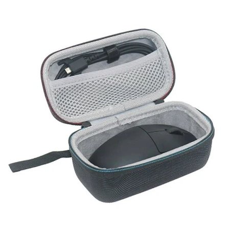 Bærbar Hård EVA Taske Mus Bæretaske Opbevaringstaske til MCHOSE A7 Mus til Rejser Kontor Hjem, Kun Taske Rød