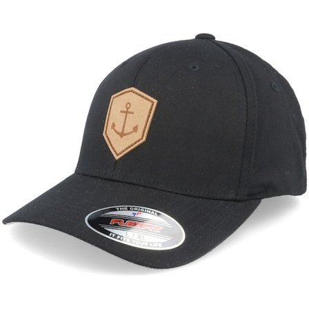 Iconic - Negro flexfit Gorra - Anchor Emblem Patch Black Flexfit @ Hatstore