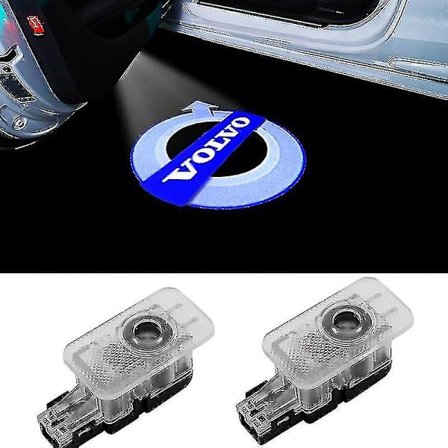 2 stk. Velkomstlys til Volvo S90 S80l S60l Xc60 Led Laser Projektorlys Logo Dørlys Gulvlampe A-stil