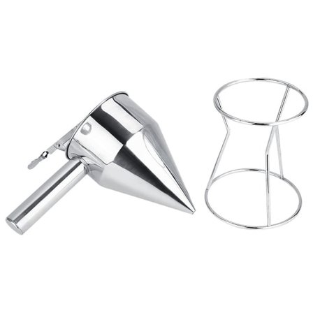 Rostfritt stål Baktratt Deg Skopa Våffelsmet Dispenser Pannkaksmaskin Matlagningsverktyg