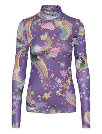 Kobycras Blouse Bluse Langermet Lilla Cras*Betinget Tilbud
