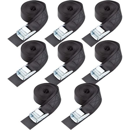 2CM*40CM 8-pack Lashing Straps Lastsäkringsband Upp till 600lbs