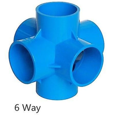 PVC Rørkoblingsledd 3 4 5 6 Veis Slangesplitter 20-50mm Hagevanning Vannrør Fittings Koblingsadapter DIY Hyllekobling