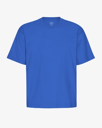 Oversized Organic T-Shirt - Sapphire Blue - Male - XS