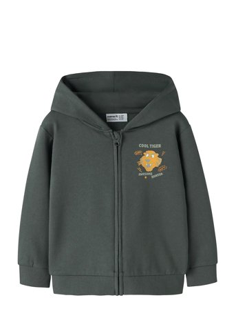 name it Nmmvoltinus Nreg Sweat Card Wh Bru - Grey - 116