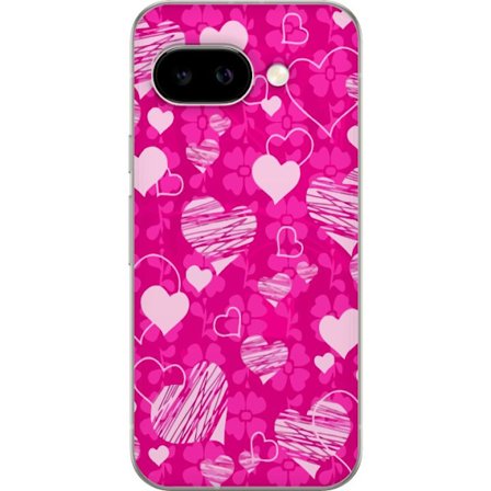 Kompatibelt Mobilskal till Google Google Pixel 9a PopHjärtMönster
