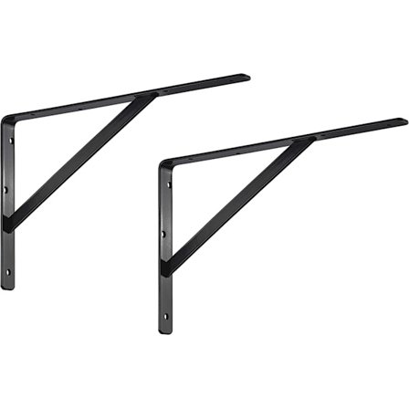 Kraftig hylle - 2 stk. - Veggmontert - Athena - Dybde 300mm -