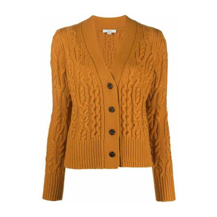Vince, Cardigans Oranje, Dames, Maat:M