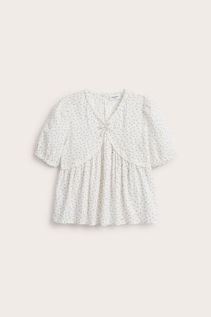 Kappahl | Mønstret bluse | Offwhite