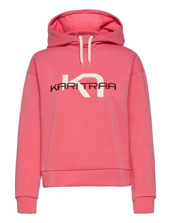 Traa Hood Hoodie Trøje Lyserød Kari Traa