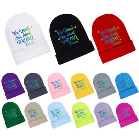 encanto höst och vinter stickad mössa mössa stil 7