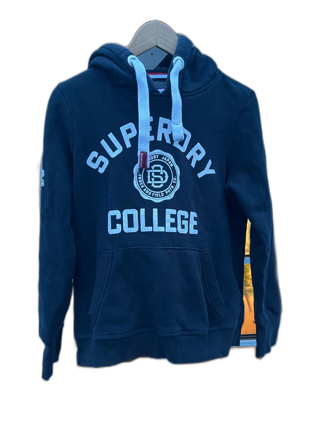 Svart Superdry College hoodie