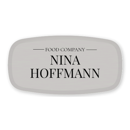 Name badges - Customizable - Brass/silver - Signomatic.com.au