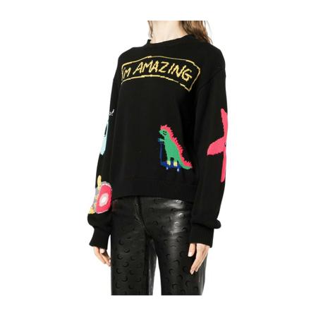 Dsquared2, Sweatshirts Zwart, Dames, Maat:L
