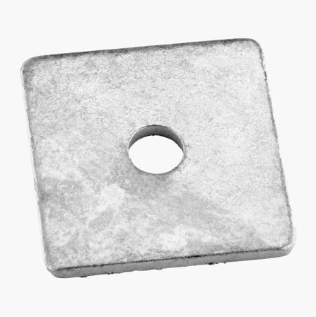 Biltema - Firkantskive M10 50 x 50 mm varmforsinket 10 stk.