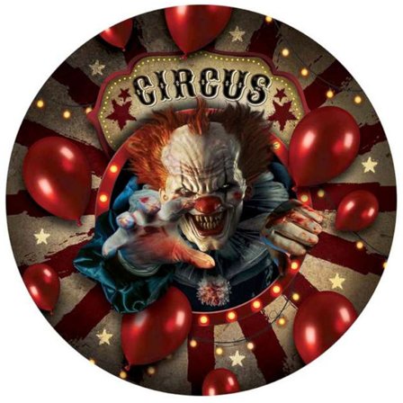 Cirkus Cown Papperstallrik 6-pack - Partyninja.se