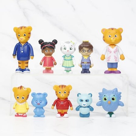 Daniel Tigers Nabolag Venner & Familie Figursett (10-pakning)