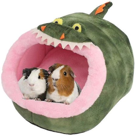 Kanin seng marsvin gjemmested hytter tilbehør habitat, Xl, krokodille