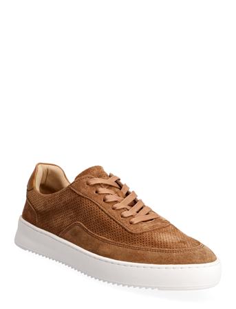 Mondo Perforated Organic Grey Lave Sneakers Brun Filling Pieces