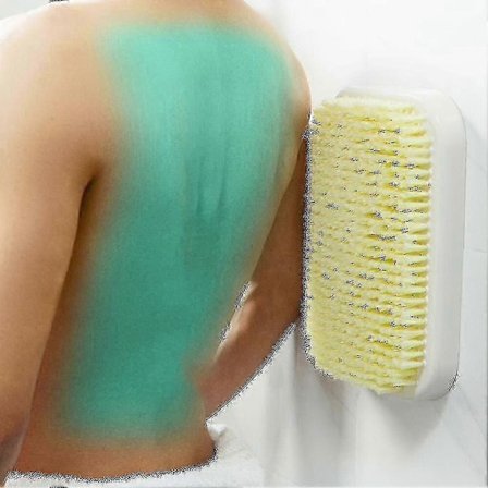 Ryggskrubbare för duschvägg Duschborste Exfolierande för djuprengöring Handsfree Badskrubbborste