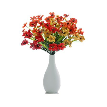 18 stk. kunstige blomster som ægte orkidéplanter, havedekoration