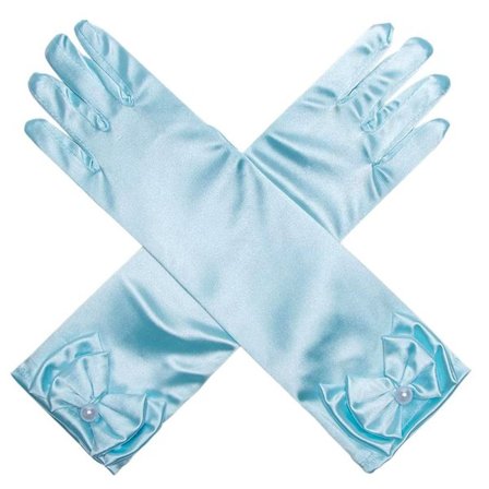 Børn Lange Handsker Fuldfinger Luffer LYSEBLÅ