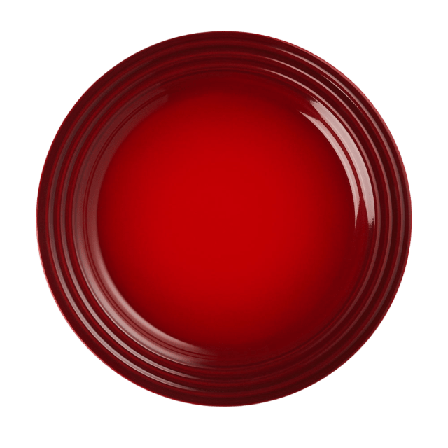 Le Creuset Tallrik Signature stengods 22 cm Cerise Serveringstillbehör Unisex Rosa