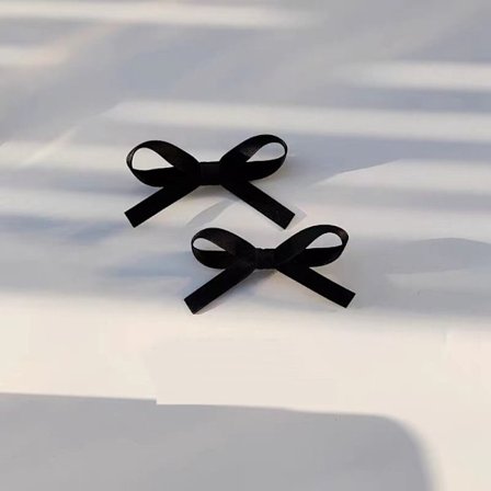 Bowknot Hårklämmor Bow Hårnål SVART