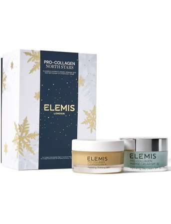 Kit: Pro-Collagen North Stars - Cleanse & Hydrate Award Winning Duo Beauty Women Skin Care Face Cleansers Cleansing Balm White Elemis