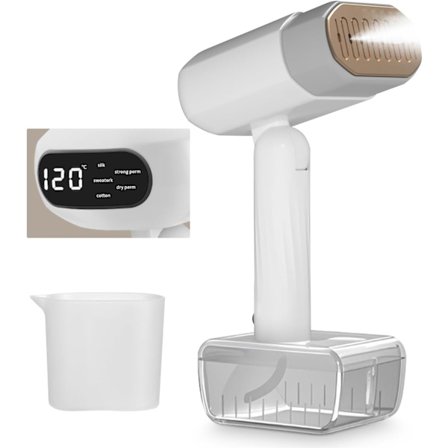 1800W Vertikal Tøjdamper, 330ML Vandtankkapacitet, Kontor, Kompakt Mini Rejse Tøjdamper