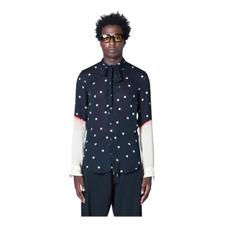 Dries Van Noten, Casual Shirts Niebieski, Mężczyzna, Rozmiar: M