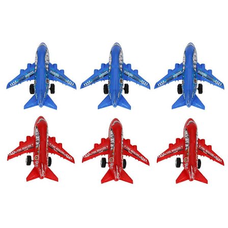 6 st Mini Leksak Barn Modell Leksak Plast Flygplan Leksak Flygplan Leksak Barn[D]