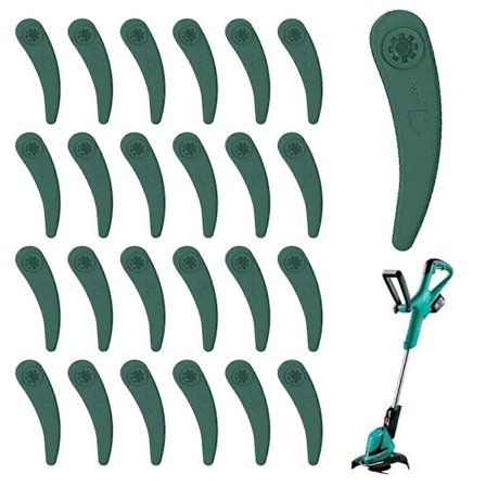 25 kpl vaihtoterää trimmeriin, yleiskäyttöiset muoviterät, Bosch Durablade Trimmer Art 26-18Li Art 23-18Li -malleihin
