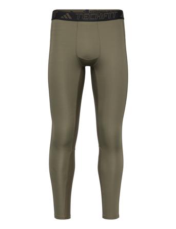 Techfit Training Long Tights Running/training Tights Grønn Adidas Performance*Betinget Tilbud